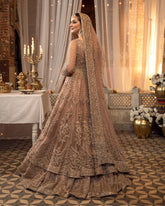 Golden Blossom – Champagne Gold Embroidered Bridal Gown
